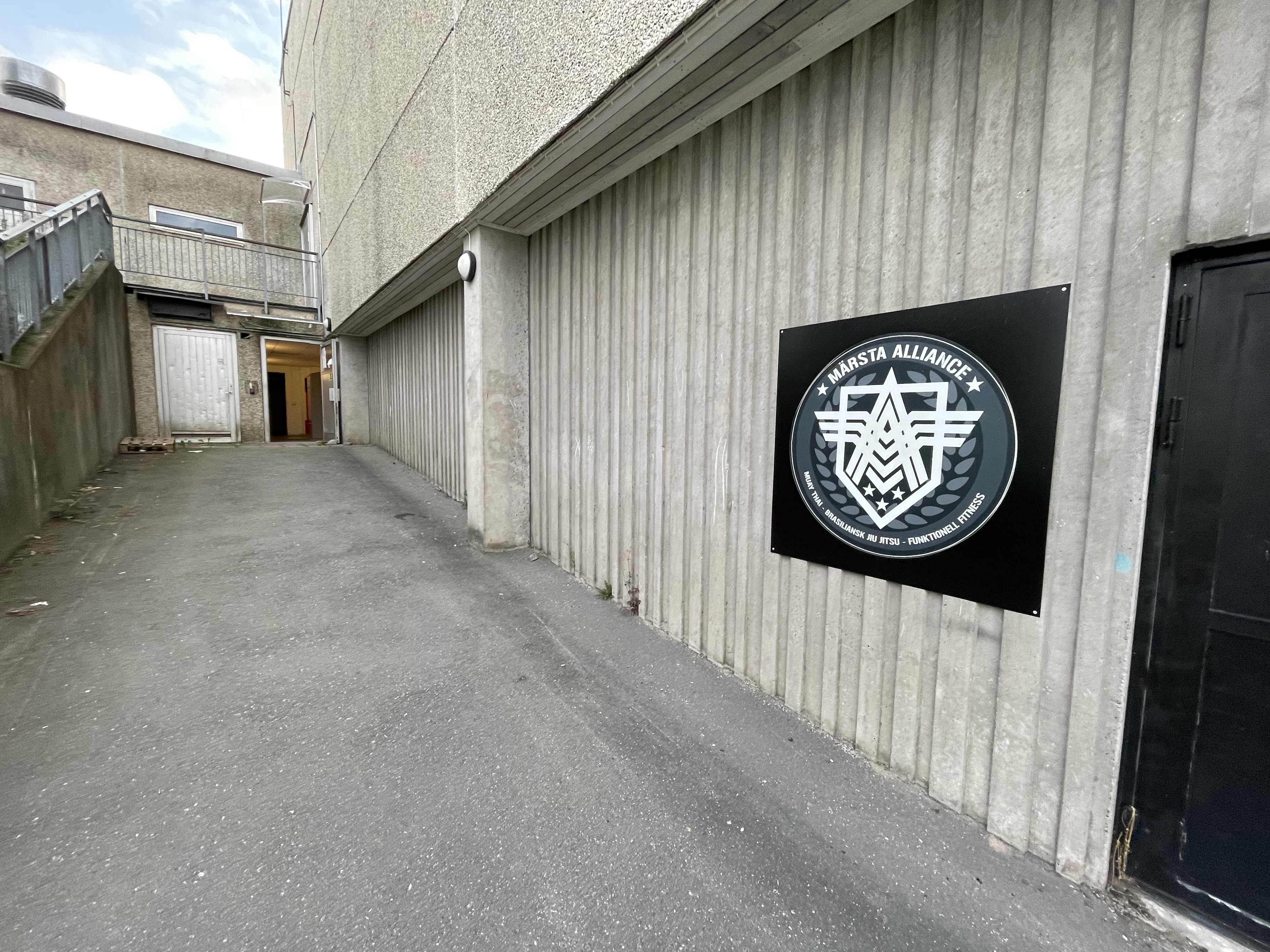 Ingång till träningslokalen